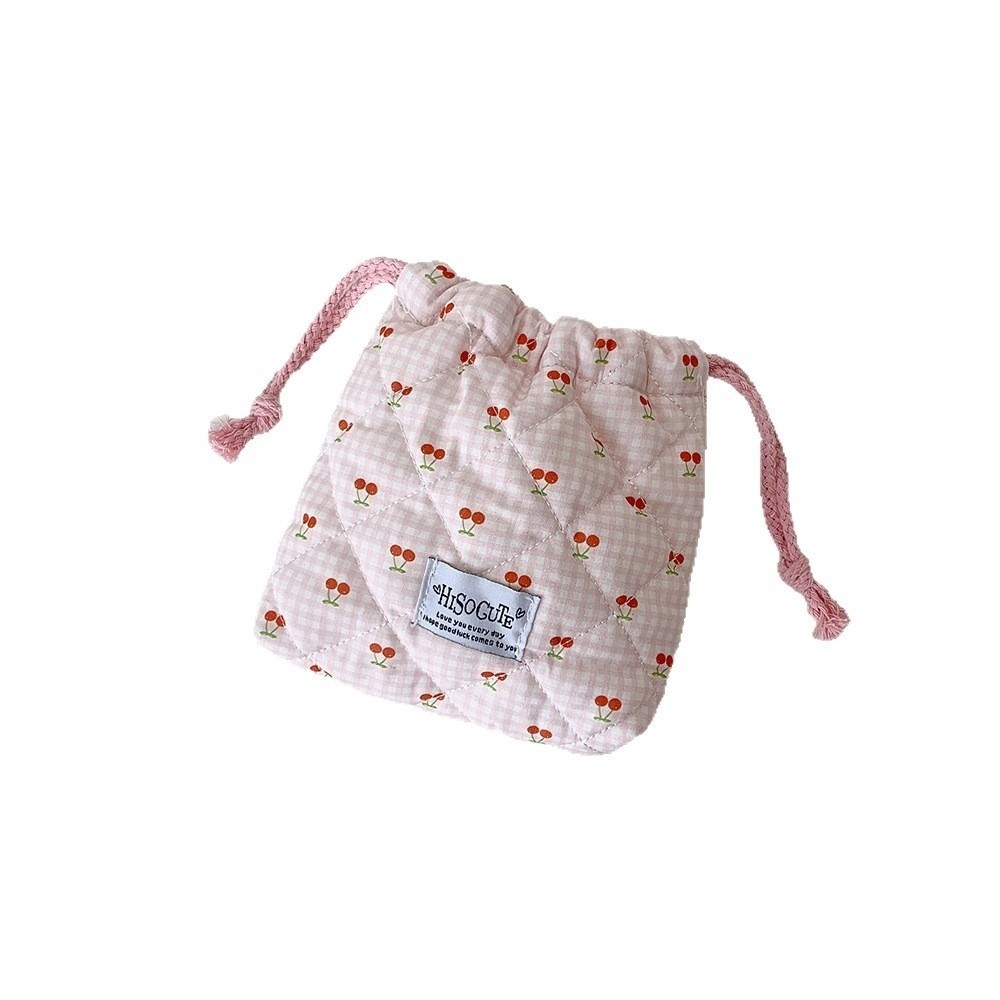 Cosmetic Bags - New Cherry Drawstring Pouch Multi-purpose Large