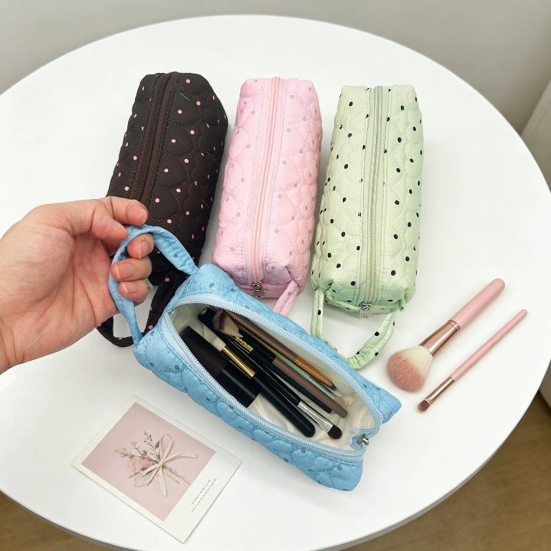 Portable Polka Dot Cosmetic Ba - Cosmetic Bags ulasan dan harga