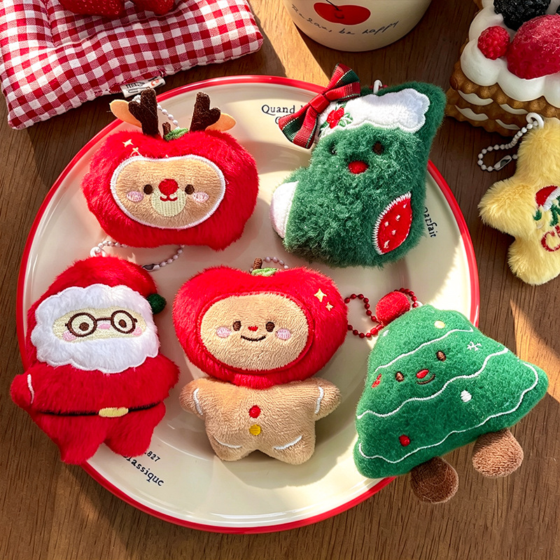 9pcs/Set Chrismas Plush Keycha - Backpacks ulasan dan harga