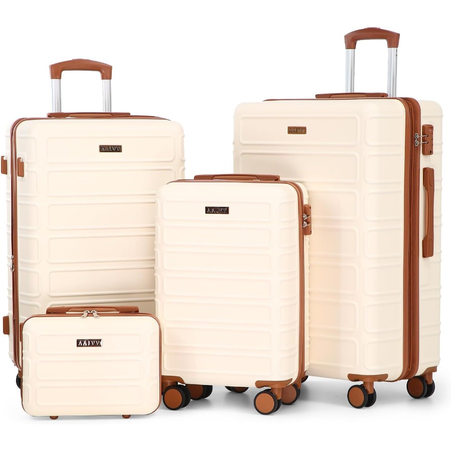 4 Pcs Luggage Set Expandable A - Expandable Hard Shell Luggage Set ulasan dan harga