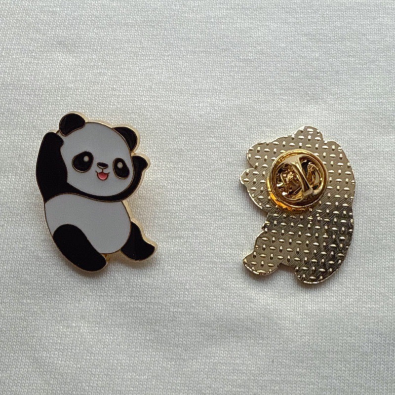 6pcs Cartoon China Panda Badge - Backpacks ulasan dan harga