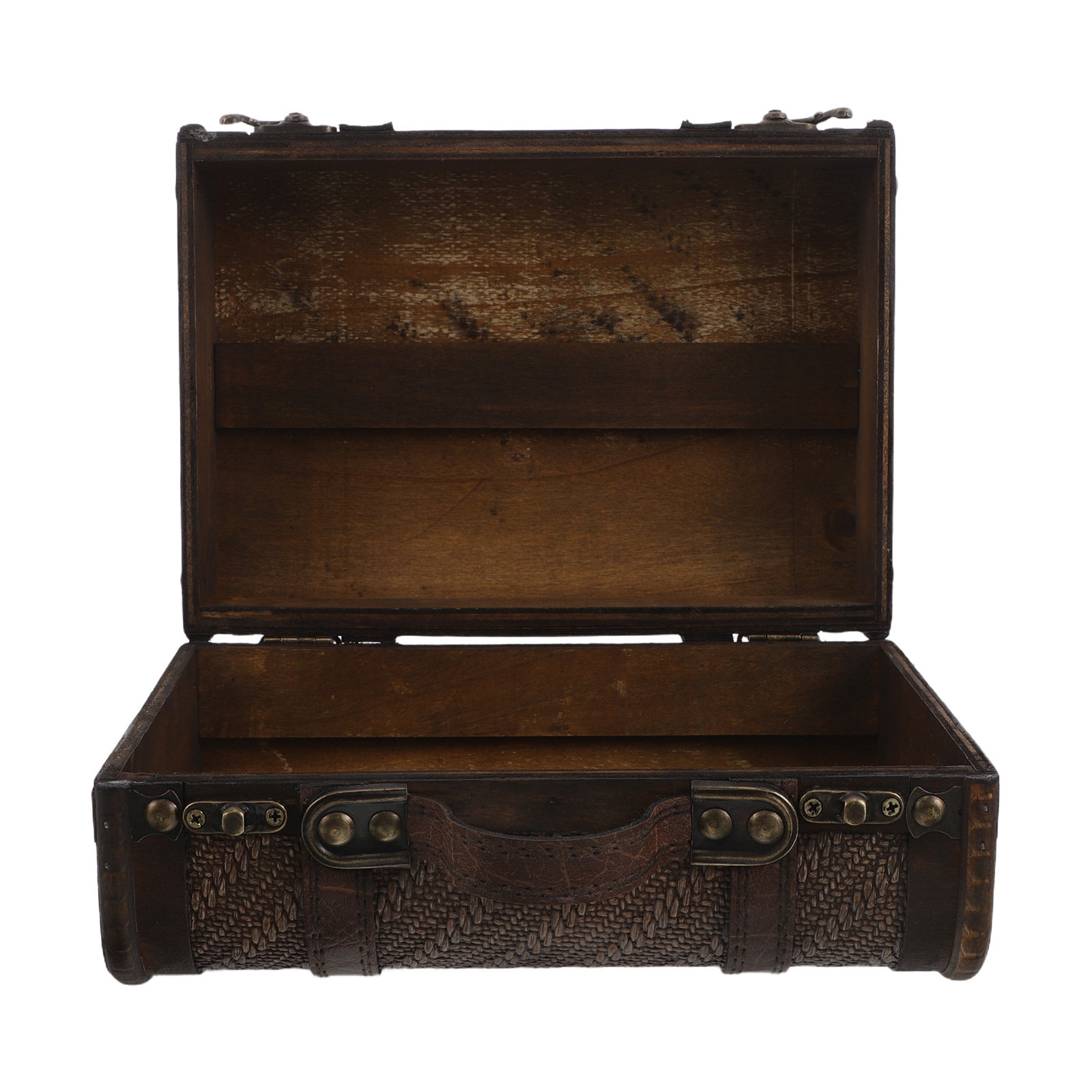 Wooden Vintage Suitcase Decora - Retro Vintage Trunk Suitcase ulasan dan harga
