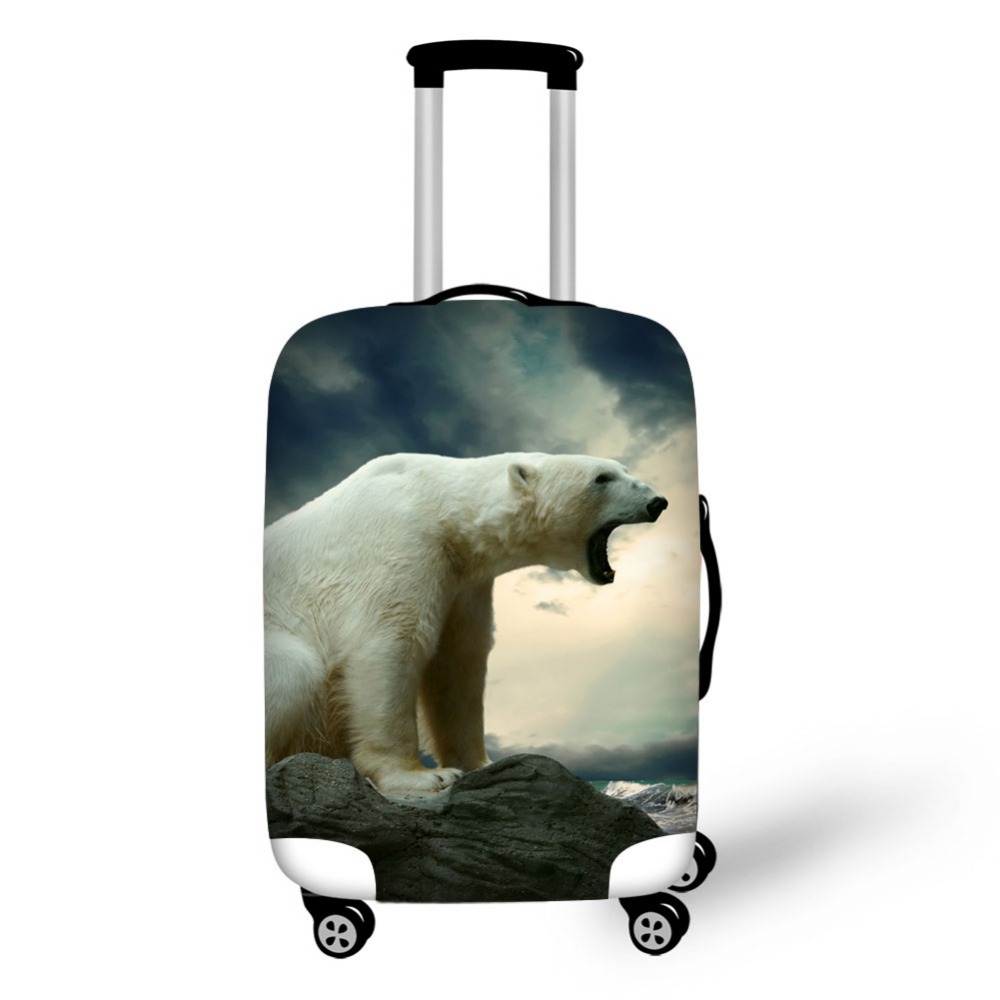 Animal polar bear luggage prot - Waterproof Suitcase Cover Protector ulasan dan harga