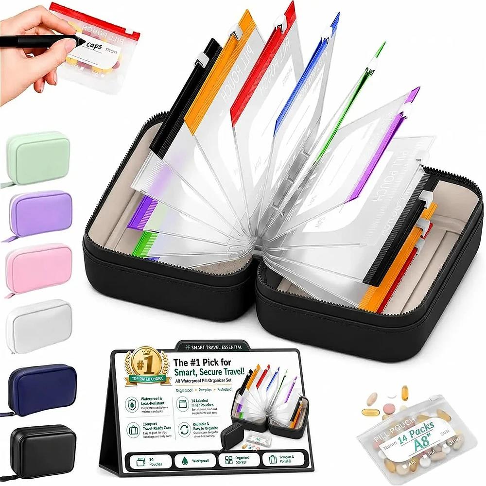 7/14Pouch Weekly Pill Organize - Handbags ulasan dan harga