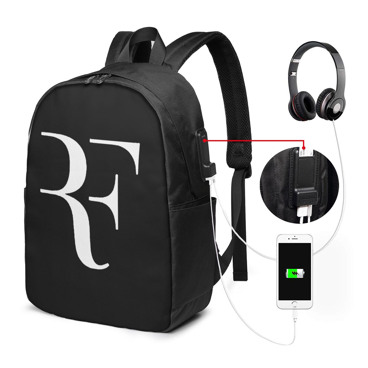 Roger Federer Backpack Travel  - Handbags ulasan dan harga