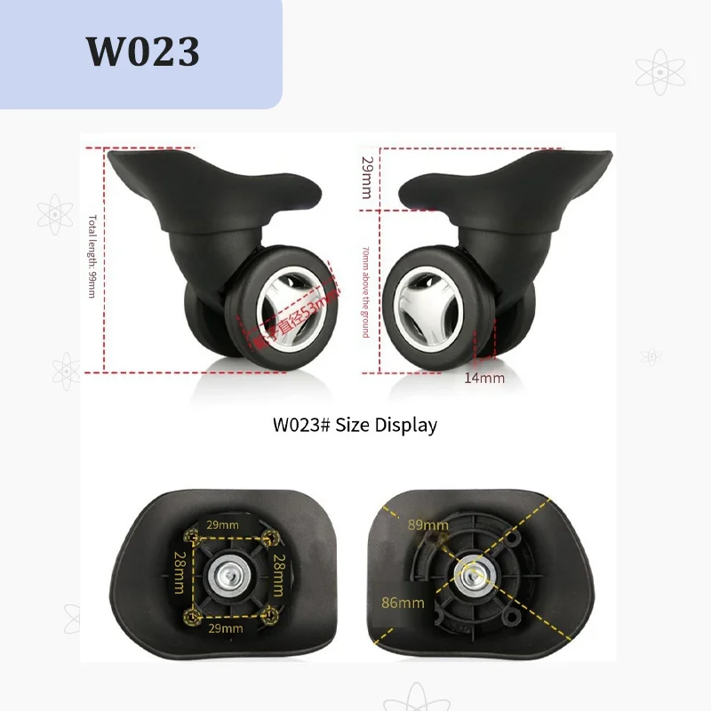 For W023 Luggage Wheel Repair  - Silent Replacement Luggage Wheels ulasan dan harga