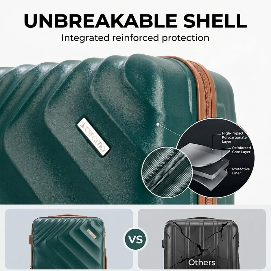 5-Piece Hard Shell Expandable  - Expandable Hard Shell Luggage Set ulasan dan harga