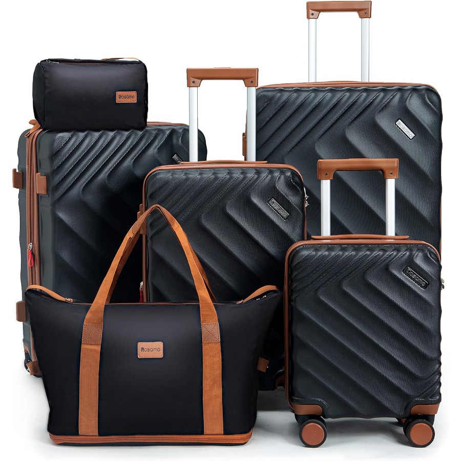 6-Piece Hard Shell Expandable  - Expandable Hard Shell Luggage Set ulasan dan harga
