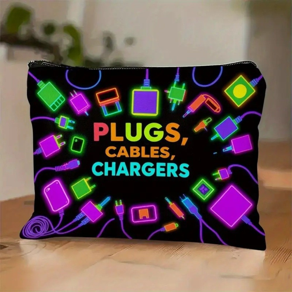 New Canvas Charger Storage Pou - Cosmetic Bags ulasan dan harga